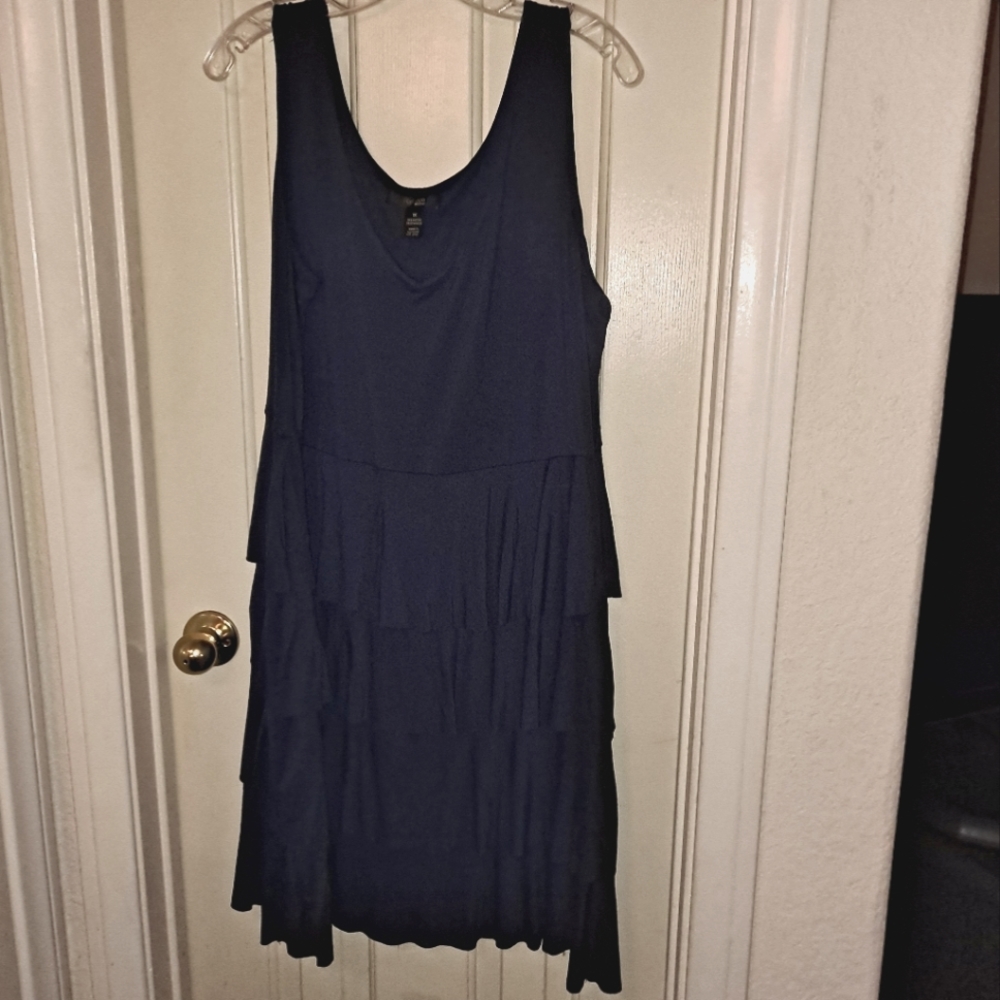 Style&Co 1X navy blue beautiful midi dress.